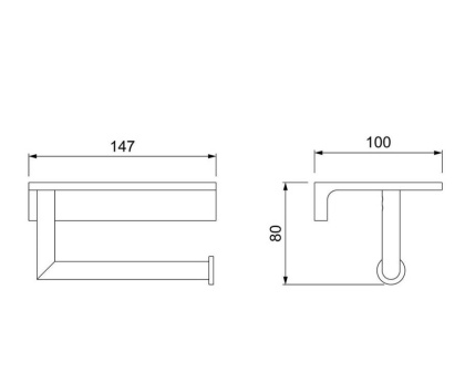 Бумагодержатель с полкой для телефона Timo Saona 13043/17 золото матовое