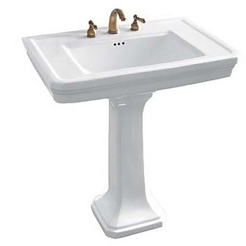 Раковина Boheme Vogue, Белая с пьедесталом