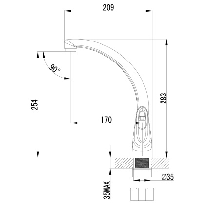 Смеситель Lemark Luna LM4155C для кухни Смеситель Lemark Luna LM4155C для кухни