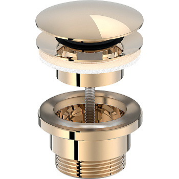 Донный клапан для раковины Jacob Delafon E30536-BGG, бежевое золото, шт Донный клапан для раковины Jacob Delafon E30536-BGG, бежевое золото, шт