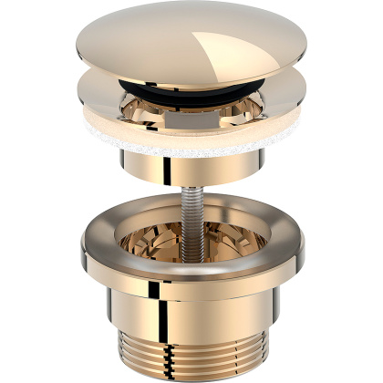 Донный клапан для раковины Jacob Delafon E30536-BGG, бежевое золото, шт Донный клапан для раковины Jacob Delafon E30536-BGG, бежевое золото, шт