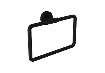 Полотенцедержатель 21 см в комплекте с креплением Piave черный мат. 3015-0004-AB, шт