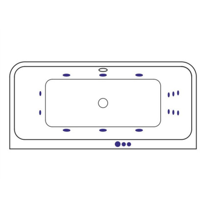 Ванна EXCELLENT Arana 180x85 "SMART" (хром) Ванна EXCELLENT Arana 180x85 "SMART" (хром)