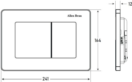 Клавиша смыва Allen Brau Infinity 9.20006.BN сталь браш Клавиша смыва Allen Brau Infinity 9.20006.BN сталь браш