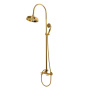 LORD-CD-03/24-M Душевая колонна со смесителем, верхним и ручным душем, Золото, ручка ручного душа Золото