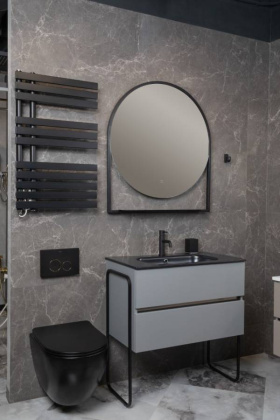 Тумба без раковины Vallessi 80*46cm DUST Grey мат 2 полки (402) 837-080-GD mat Boheme Тумба без раковины Vallessi 80*46cm DUST Grey мат 2 полки (402) 837-080-GD mat Boheme