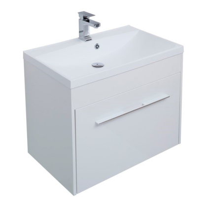 Тумба под раковину Aquanet Августа 75 белый (ручки хром) Тумба под раковину Aquanet Августа 75 белый (ручки хром)