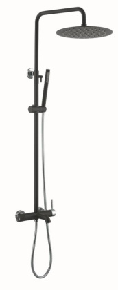 Стойка для душа со смесителем UNO черный хром Стойка для душа со смесителем UNO черный хром