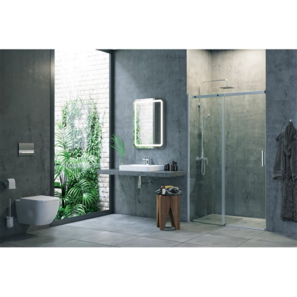 Душевая дверь EXCELLENT Rols 100 см (хром)