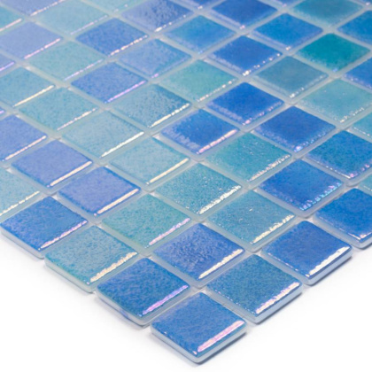 Стеклянная мозаика MIX BLUE 551/552, Shell