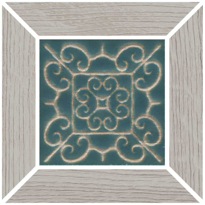 Вставка Тровазо наборный серый светлый матовый 13x13x0,9