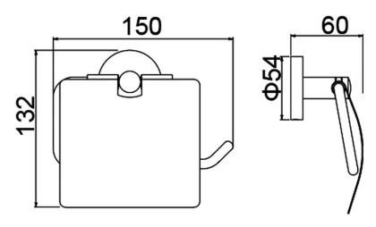 Бумагодержатель Timo Saona 13042/00 хром Бумагодержатель Timo Saona 13042/00 хром