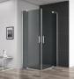 Душевой уголок Cezares SLIDER-A-2-70/80-BR-NERO стекло бронзовое, профиль черный матовый Душевой уголок Cezares SLIDER-A-2-70/80-BR-NERO стекло бронзовое, профиль черный матовый