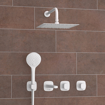 A9551.267.316.146.254.328.156.155 Встраиваемый комплект для ванны с верхней душевой насадкой, лейкой A9551.267.316.146.254.328.156.155 Встраиваемый комплект для ванны с верхней душевой насадкой, лейкой