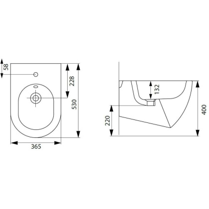 Биде подвесное Allen Brau Reality 4.32008.AN антрацит