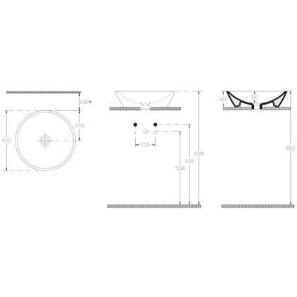 Раковина Allen Brau Fantasy 45х45 4.11019.20