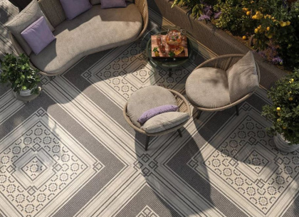 Декор MBS007 Про Лаймстоун Спакко 1 20см*20см*9мм (1уп/1шт/)мозаичный матовый, шт