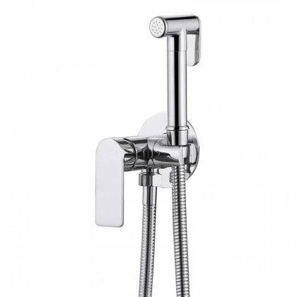 Смеситель ABBER Weiss Insel AF8025 с гигиеническим душем, хром Смеситель ABBER Weiss Insel AF8025 с гигиеническим душем, хром