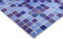 Стеклянная мозаика, MIX DEEP BLUE 552/555, Shell