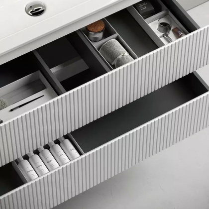 Тумба подвесная SANCOS Snob T 790х445х500, c двумя ящиками оснащенными доводчиками, Bianco, арт.SNT80W