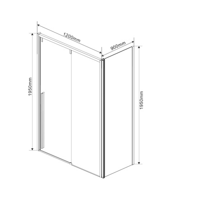Душевой уголок Lugano VSR-1L9012CGB-1, 1200*900, черный, стекло тонированное Душевой уголок Lugano VSR-1L9012CGB-1, 1200*900, черный, стекло тонированное