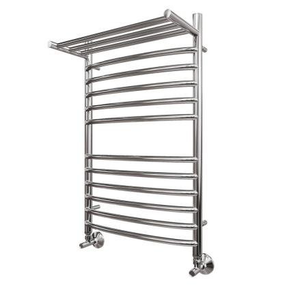 Полотенцесушитель водяной Point Альфа PN05158SP П11 500x800 с полкой, хром Полотенцесушитель водяной Point Альфа PN05158SP П11 500x800 с полкой, хром