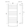 Полотенцесушитель электрический Point Антея PN17850B П10 500x1000, диммер справа, черный Полотенцесушитель электрический Point Антея PN17850B П10 500x1000, диммер справа, черный
