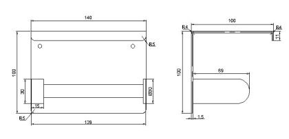 Держатель туалетной бумаги с полкой RUSH Edge (ED77141 Bronze) Держатель туалетной бумаги с полкой RUSH Edge (ED77141 Bronze)