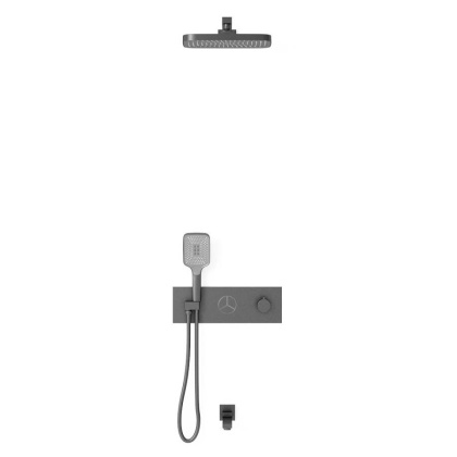 Душевой комплект VSFW-432T1GM встраиваемый, термостатический, 3 режима, вороненая сталь Душевой комплект VSFW-432T1GM встраиваемый, термостатический, 3 режима, вороненая сталь