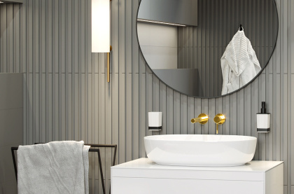 Смеситель для умывальника скрытого монтажа EXCELLENT Pi AREX.1214GL (золото)