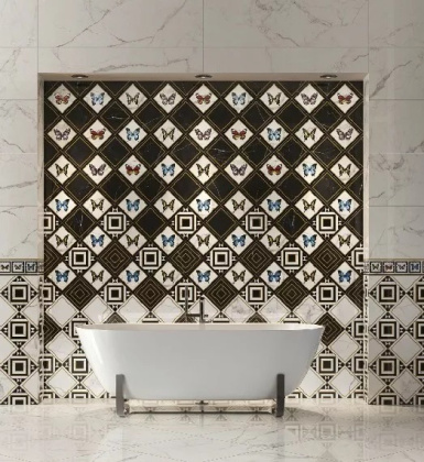 Декор Victorian Marble Wht Btfy 45 Sqr Gls 7R 20х20 (отгрузка кратно 4) Декор Victorian Marble Wht Btfy 45 Sqr Gls 7R 20х20 (отгрузка кратно 4)