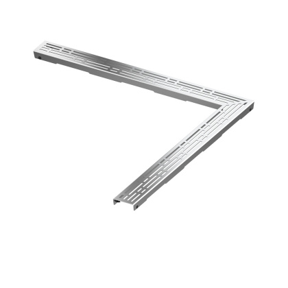 Декоративная решетка TECEdrainline "basic" нержавеющая сталь, глянец, для углового душевого канала 90°, 900 х 900