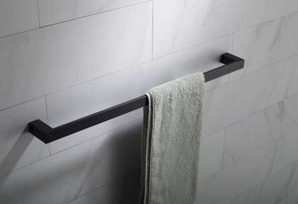 Полотенцедержатель одинарный Timo Selene Black 14053/03