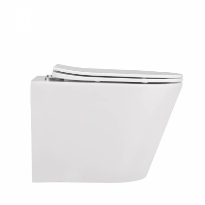 Подвесной унитаз Abber Bequem AC1102MW белый матовый с микролифтом Подвесной унитаз Abber Bequem AC1102MW белый матовый с микролифтом