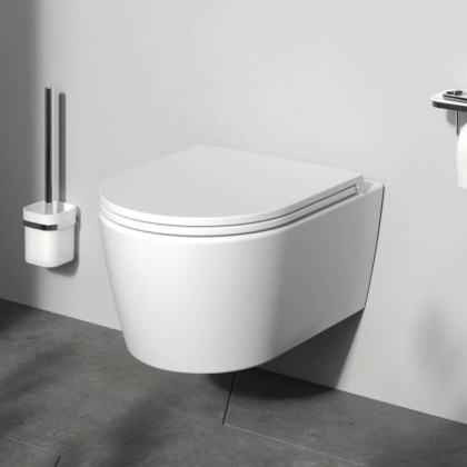 C8F1700MWSC Func подвесной унитаз 49 см FlashClean с сиденьем микролифт, бел мат C8F1700MWSC Func подвесной унитаз 49 см FlashClean с сиденьем микролифт, бел мат