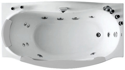 Акриловая ванна Gemy 171х92 G9072 B R Акриловая ванна Gemy 171х92 G9072 B R
