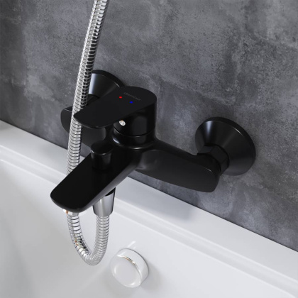 771000301 Jupiter, Смеситель Для ванны и душа, Черный