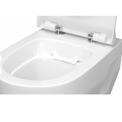 Унитаз консольный керам. LAPARET Correct с сиденьем микролифт белый с1