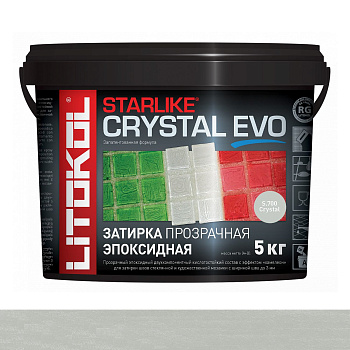 Затирка эпоксидная STARLIKE CRYSTAL EVO, S.700 CRYSTAL 5кг Затирка эпоксидная STARLIKE CRYSTAL EVO, S.700 CRYSTAL 5кг