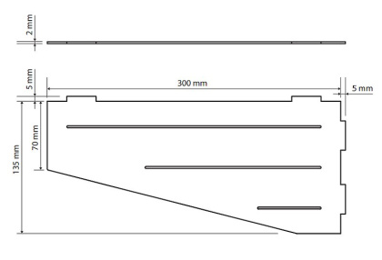 Душевая полка Bemeta Cytro 101302405 угловая, Хром матовый