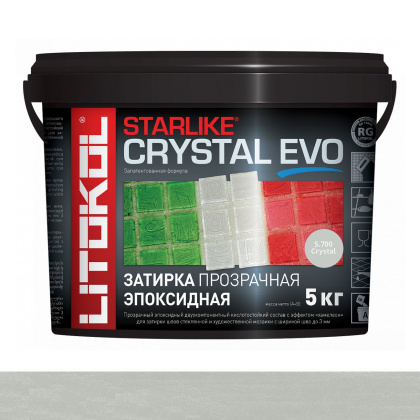 Затирка эпоксидная STARLIKE CRYSTAL EVO, S.700 CRYSTAL 5кг Затирка эпоксидная STARLIKE CRYSTAL EVO, S.700 CRYSTAL 5кг