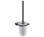 Щетка для унитаза подвесная Elbe, 11х35,1х12,5 см, черно-белая, K-7227