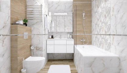 Декор-2 Ivory Botanica кремовый 20х50, шт