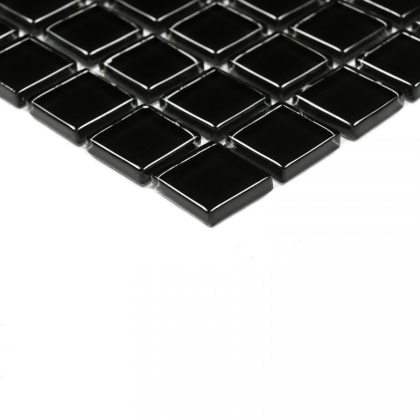 Мозаика стеклянная Super Black (чип 4*15*15) 300*300 (22шт.-1.98м2), м2