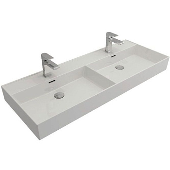 Раковина Bocchi Milano две чаши 1393-001-0126 белая Раковина Bocchi Milano две чаши 1393-001-0126 белая