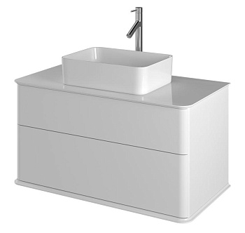 Тумба под раковину Creto Stella 100 см белый глянец, 16-CRE50/100