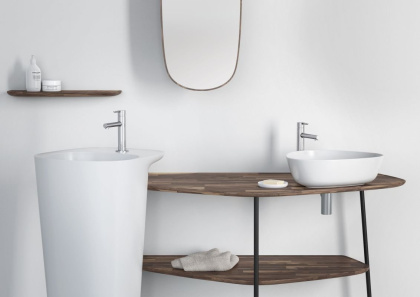 Plural Треугольная раковина-чаша низкая, 47 cm, Матовый Белый Plural Треугольная раковина-чаша низкая, 47 cm, Матовый Белый