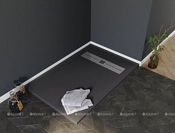 Душевой поддон Aquanet Delight 160х90 черный Душевой поддон Aquanet Delight 160х90 черный