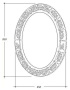 Зеркало овальное, антик, 85х65 (полиуретан) поталь 511-P Boheme Зеркало овальное, антик, 85х65 (полиуретан) поталь 511-P Boheme
