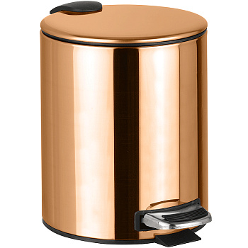 Ведро для мусора Bemeta Coral 158315010 Медное золото глянцевое, 5 л Ведро для мусора Bemeta Coral 158315010 Медное золото глянцевое, 5 л